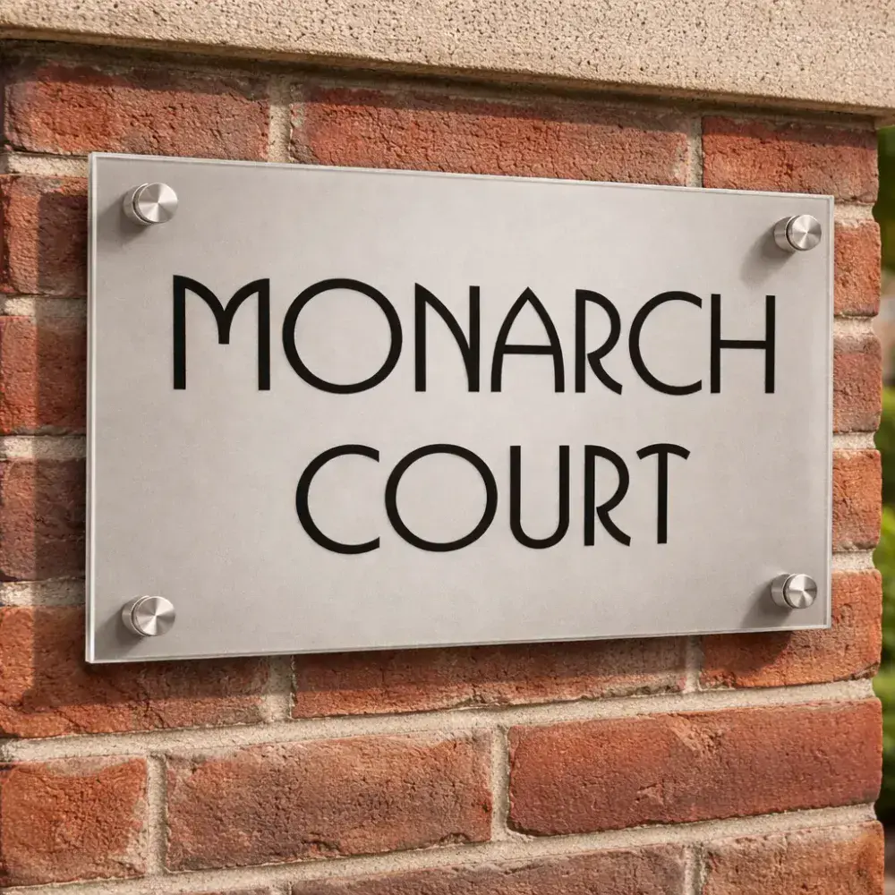 Acrylic Names Plates with Backing Vinyl