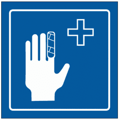 Airport & Marine Terminal Sign - First Aid Symbol (2413) | The Sign Maker