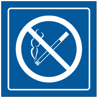 Airport & Marine Terminal Sign - No Smoking Symbol (2420)