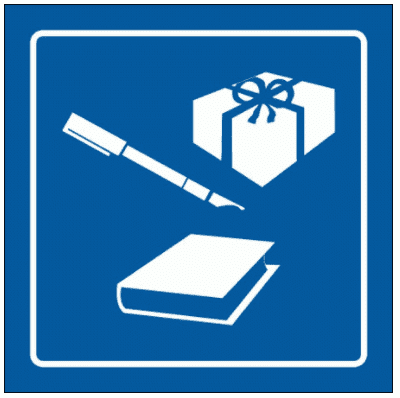 Airport & Marine Terminal Sign - Shopping Area Symbol (2425)