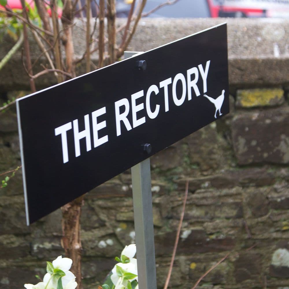 Aluminium Composite Sign with Aluminium Angle Post (30mm)