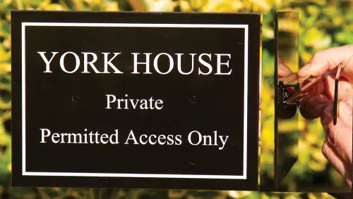 Solid Aluminium Railings Sign | The Sign Maker Shop