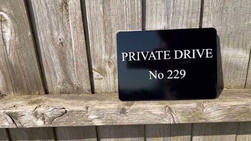 Solid Aluminium Railings Sign | The Sign Maker Shop