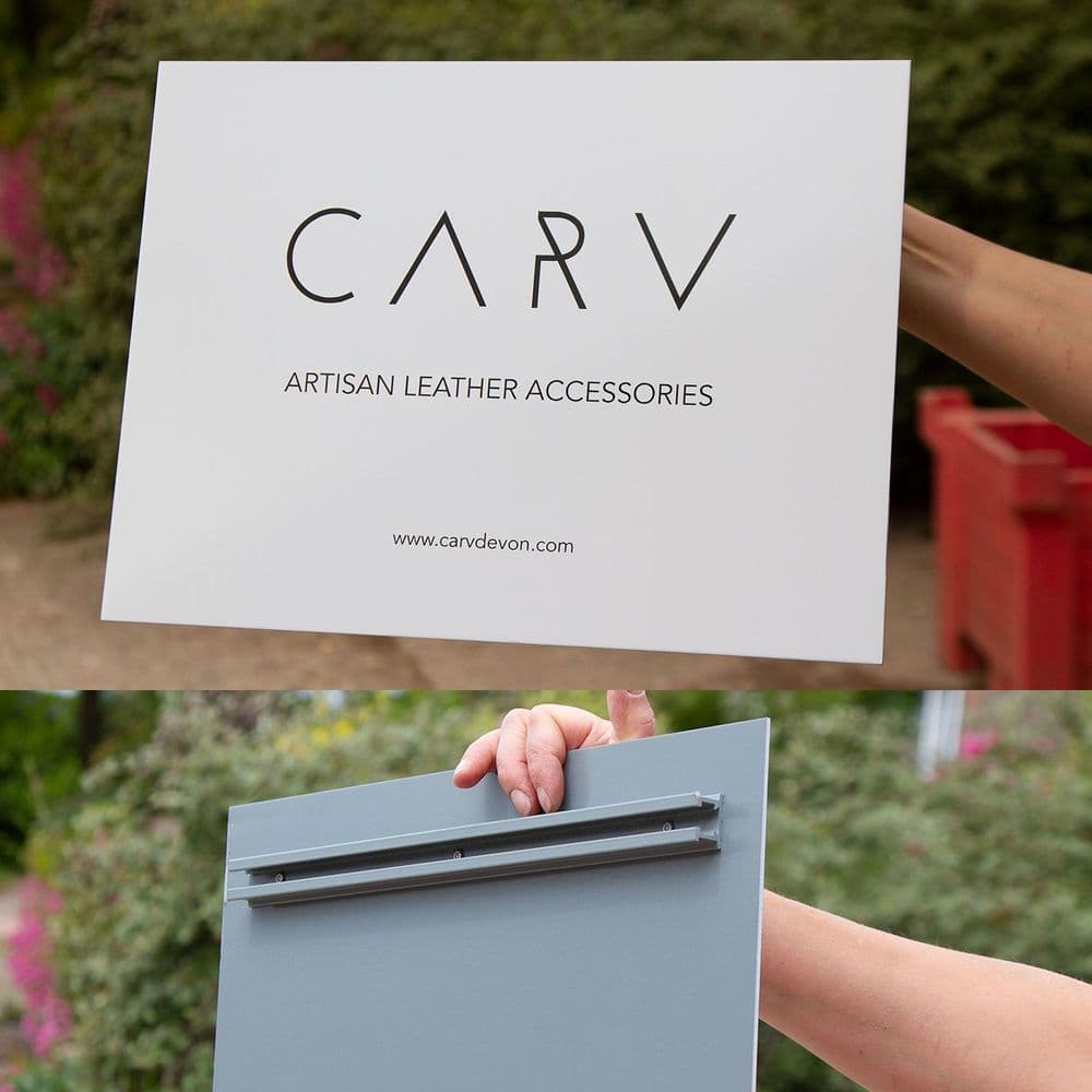 Aluminium Signs with Fixing Channel - Single Colour Lettering