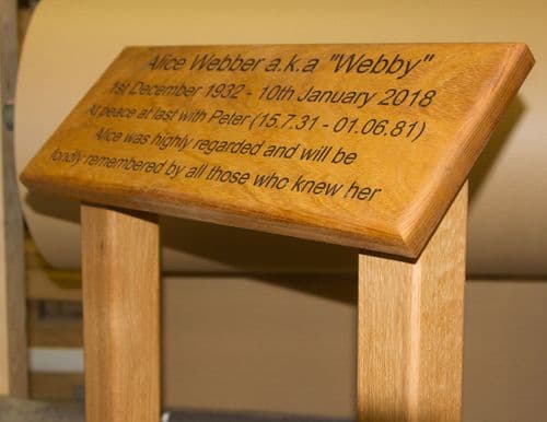 Online Sign Shop | Wooden Post / Tree Stake for Woodland Burial - No Metal