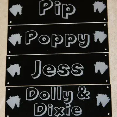 Anodisal Aluminium Stable Door Name Plate