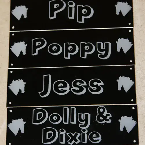 Stable Door Name Plates - Maintenance Free | The Sign Maker Shop