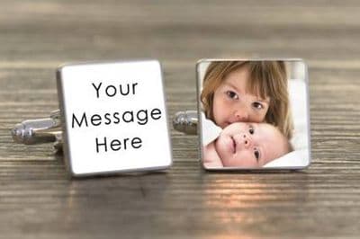 Any Message Photo  Cufflinks