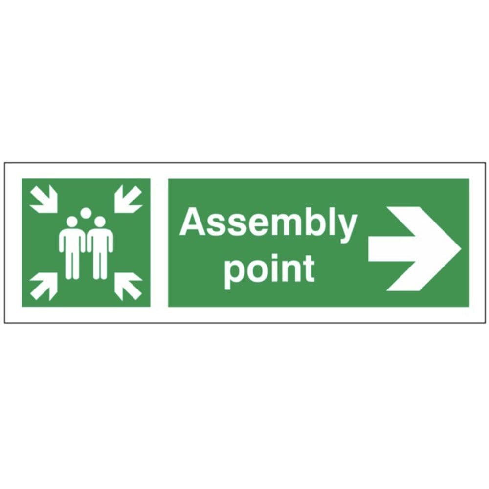 Assembly Point Sign - FE - Arrow Right