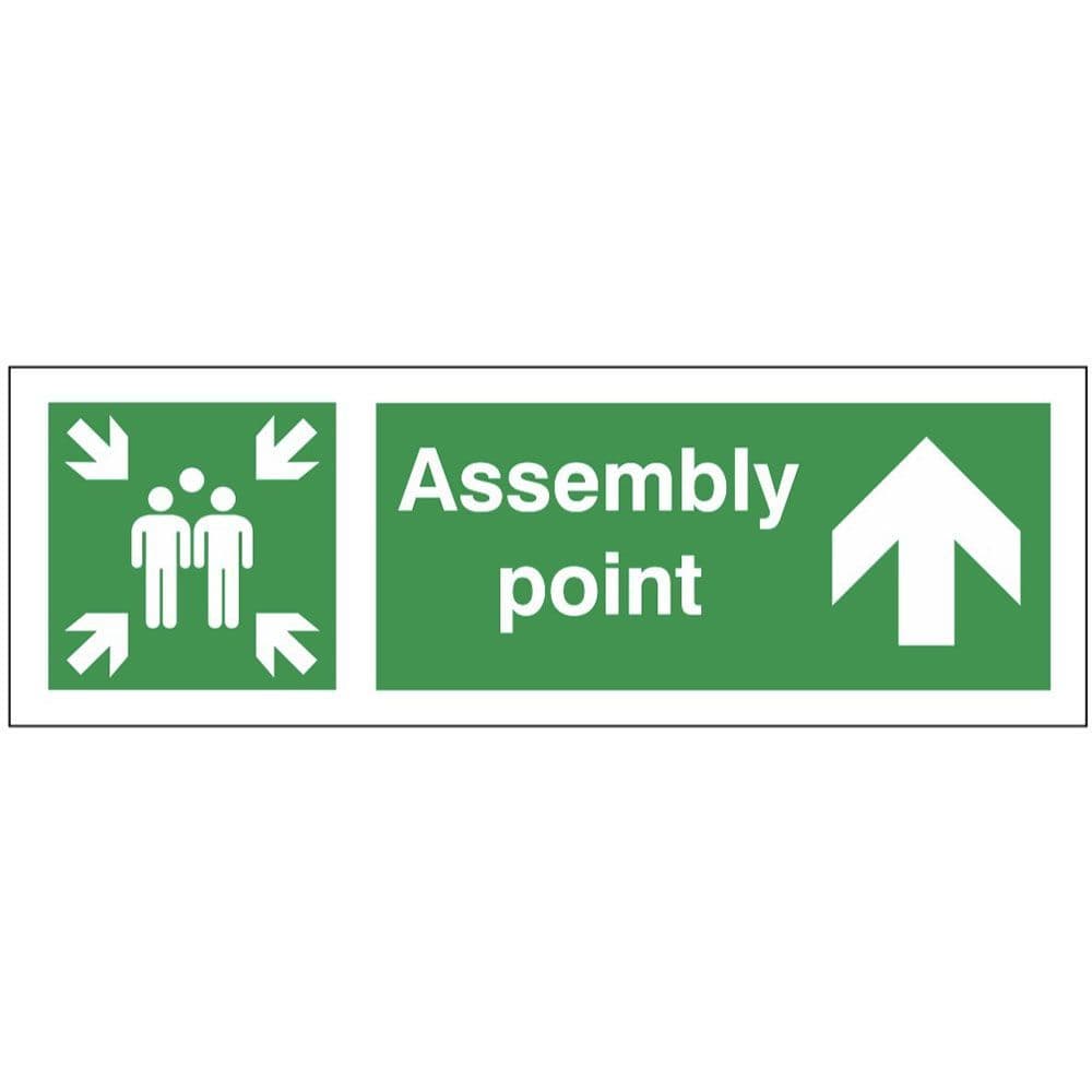 Assembly Point Sign - FE - Arrow Up