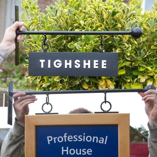 Ball End Wrought Iron Brackets| The Sign Maker Shop