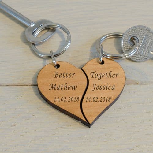 Better Together- Wooden Key Ring | The Sign Maker Shop