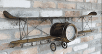 Biplane Clock / Hookrack | The Sign Maker Shop
