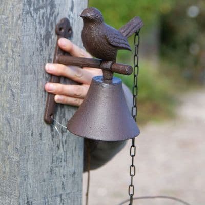 Bird Door Bell with Chain on Tail