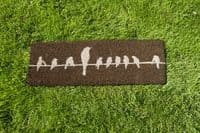 Birds on a Wire Doormat - Coir | | The Sign Maker Shop
