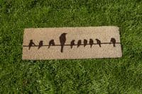 Birds on a Wire Doormat - Coir | | The Sign Maker Shop
