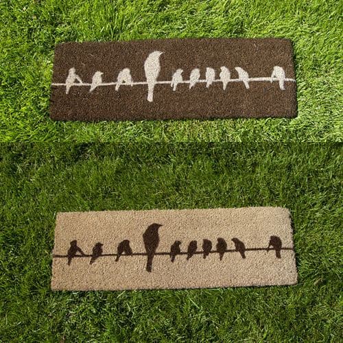Birds on a Wire Doormat - Coir | | The Sign Maker Shop
