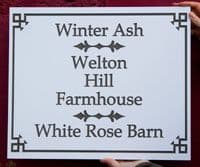 Black and White Deep Engraved Signs  | The Sign Maker Shop