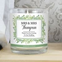 Botanical  Candle in Jar - Ideal for Wedding Favours | The Sign Maker Shop