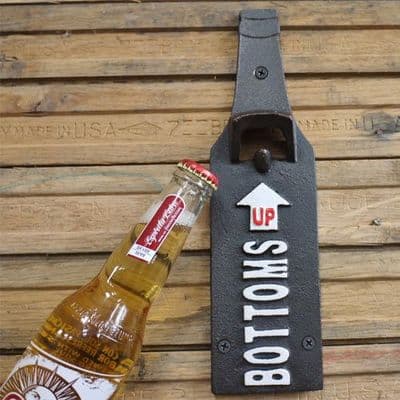 Bottoms Up Bottle Opener - Cast Iron