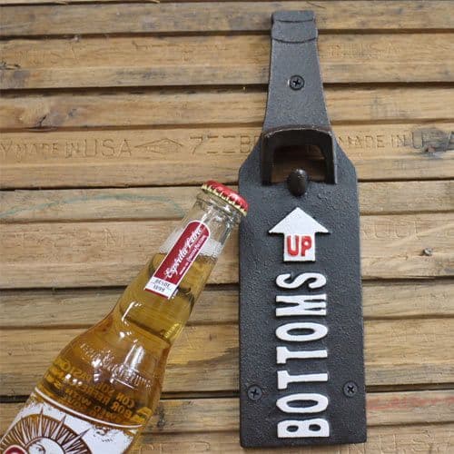 Bottoms Up Bottle Opener - Cast Iron | The Sign Maker Shop