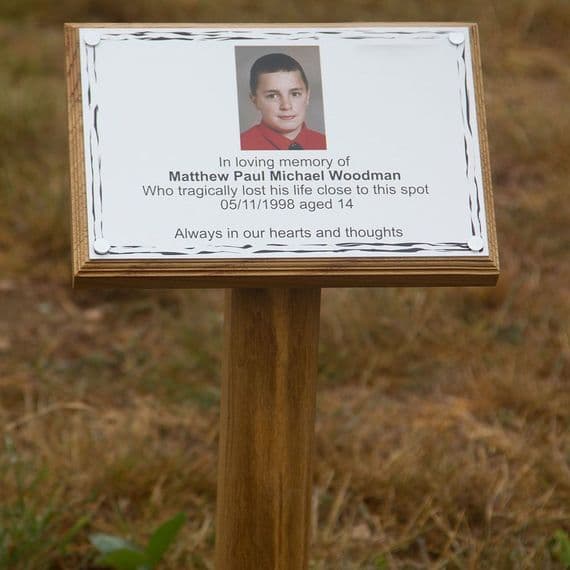Online Sign Maker | Budget Tree Stake with Backing Board