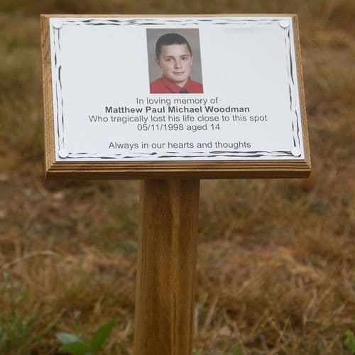 Online Sign Maker | Budget Tree Stake with Backing Board