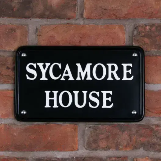 Cast Aluminum Rectangle Sign - A10 - 300 x 175mm