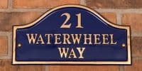 Cast Brass Arch Top Name Plates | The Sign Maker Shop
