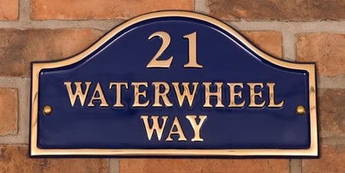 Cast Brass Arch Top Name Plates | The Sign Maker Shop