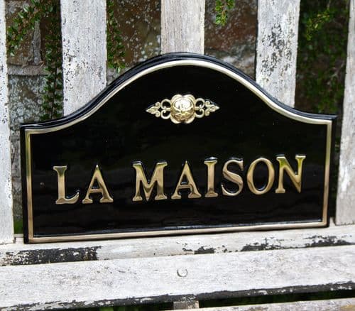 Cast Brass Arch Top Name Plates | The Sign Maker Shop