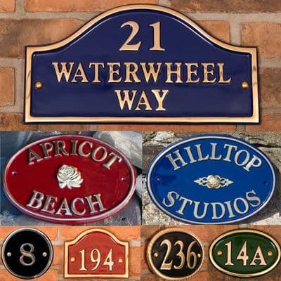 Cast Brass Name Plates