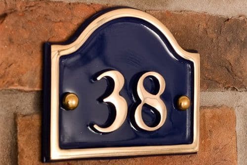 Cast Brass Number Sign -140mm x 115mm - B14