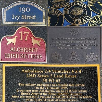 Cast Bronze  Plaques & Signs