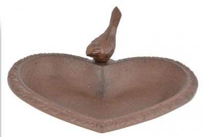 Cast Iron Bird Baths - Heart Shaped