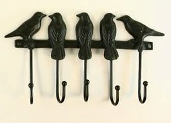 Cast Iron Bird Hooks