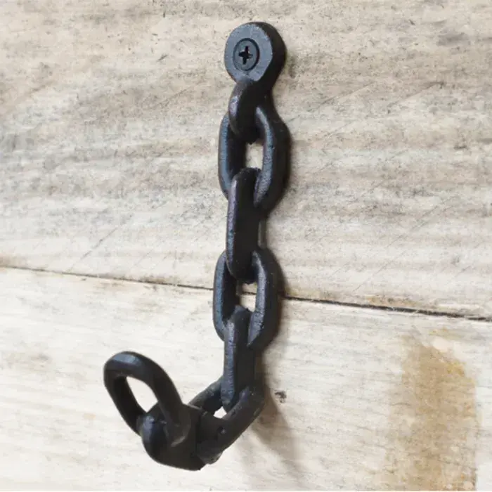 Cast Iron Chain Coat Hook