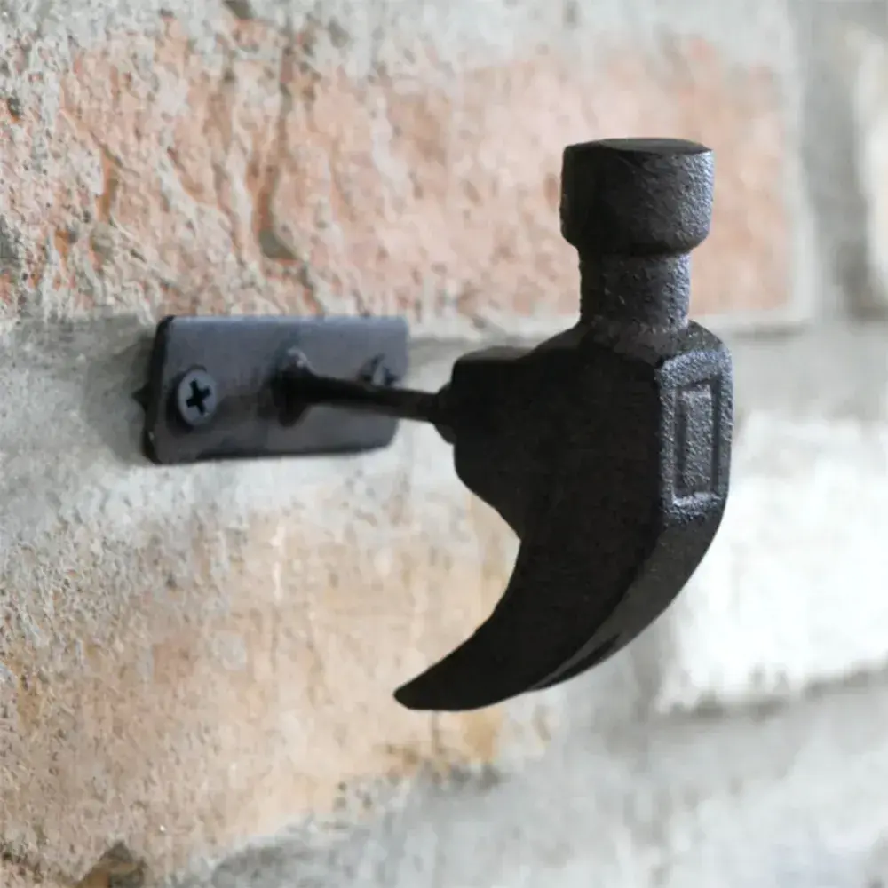 Cast Iron Hammer Coat Hook