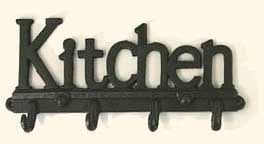 Cast Iron Kitchen Hooks