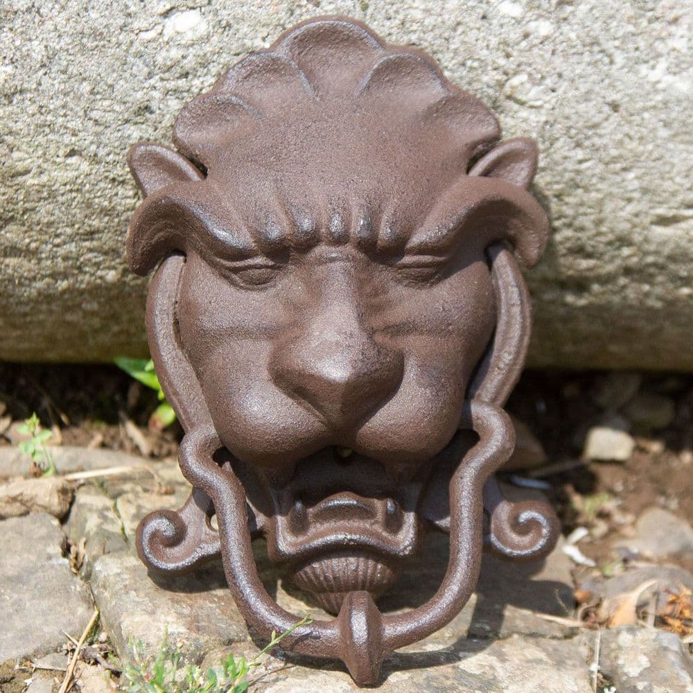 Cast Iron Lions Head Door Knocker