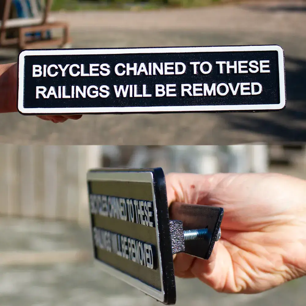 Cast Iron Sign for Railings