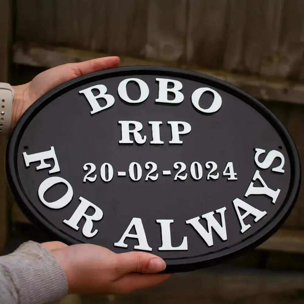 Cast Iron Signs & Memorials - Oval