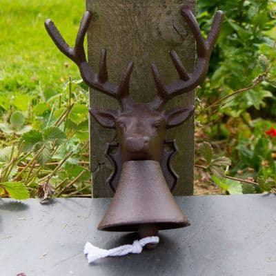 Cast Iron Stag Door  Bell