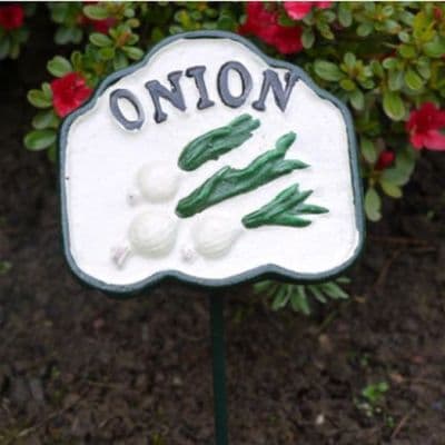 Cast Metal Onion Sign