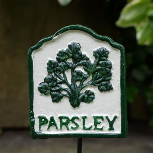 Cast Metal Parsley Sign