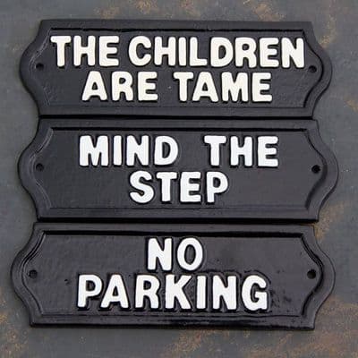 Cast Metal Signs