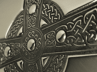 Celtic Cross Design Polished Pewter Hip Flask| The Sign Maker Shop