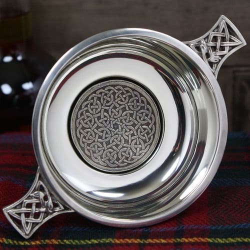Celtic Design Pewter Quaich| The Sign Maker Shop