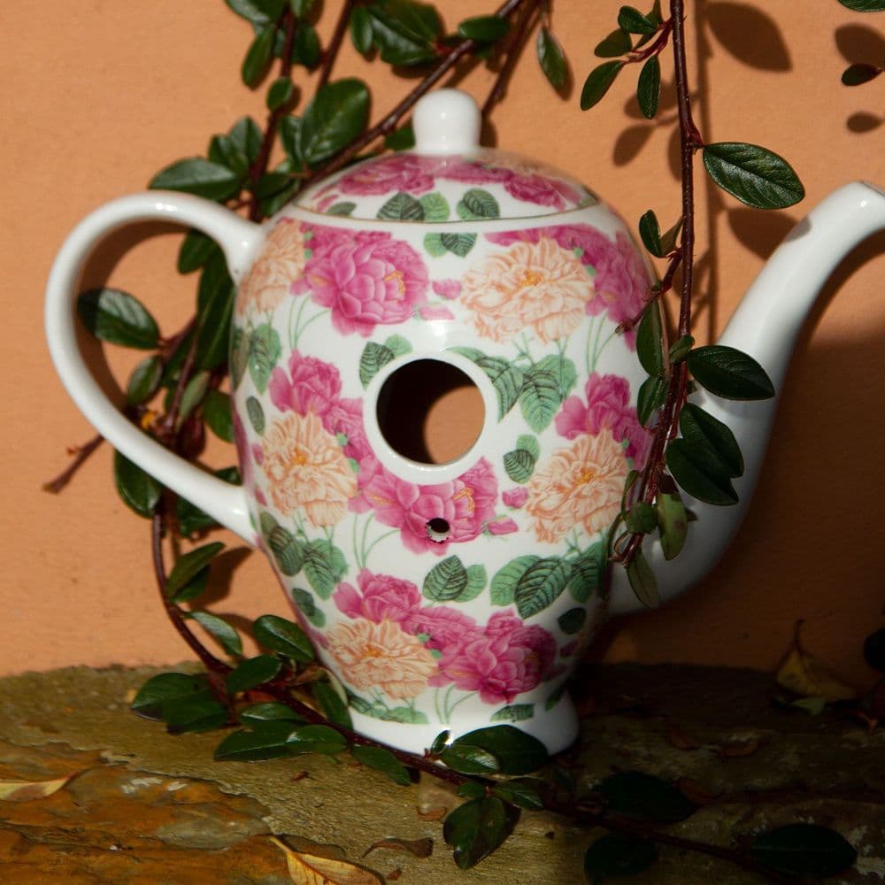 Ceramic Coffee Pot Bird House