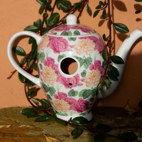 Decorative Ceramic Coffee Pot Bird House | The Sign Maker Shop